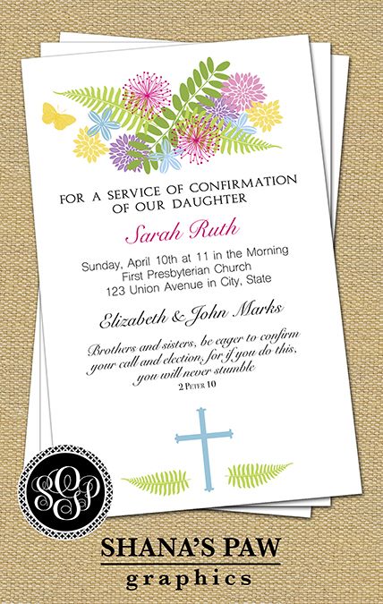 confirmation invitations templates