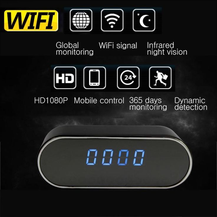 Discreet WIFI Clock Camera With HD 1080P Night Vision | Home security