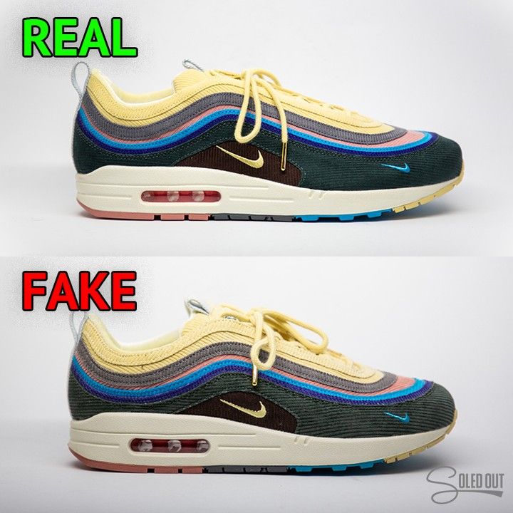 air max sean wotherspoon fake vs real