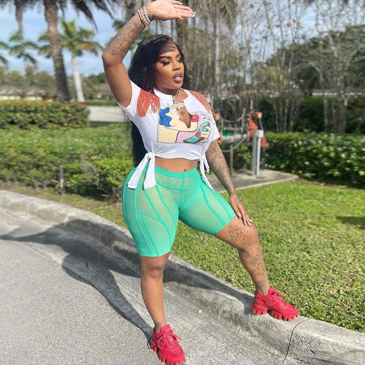 Biker shorts with mesh bottom sale