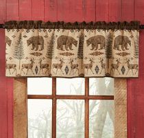 Spruce Mountain Valance | Rustic curtains, Cabin decor, Cabin curtains