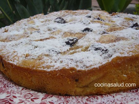 Tarta de manzana «Flaugnarde» enriquecida