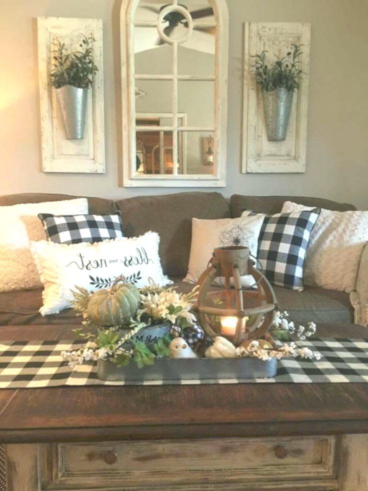 30 Rustic Farmhouse Living Room Design and decor ideas for your home #decor #design #farmhou...