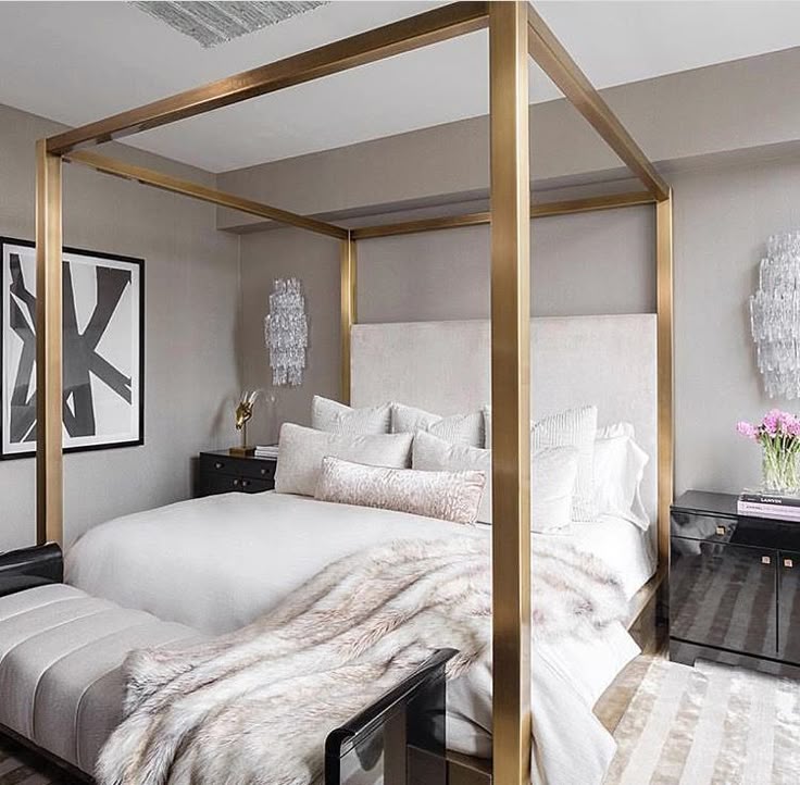 142 Best Dreamy Canopy Beds Images On Pinterest Bedrooms Bedroom For Those Who Love Swoon Worthy Interiors With A Modern Glam Pov Bedroom