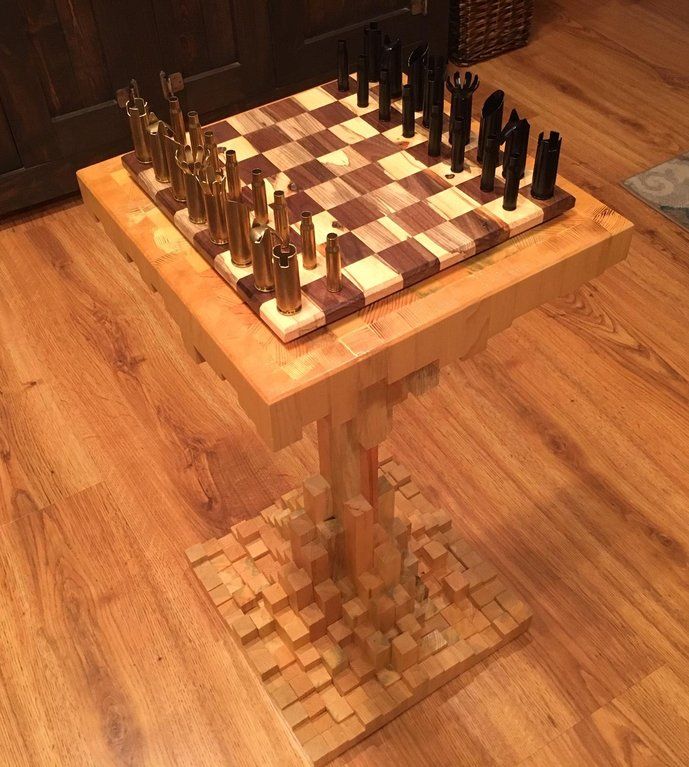 Inspired By Another Pin My Crate Coffee Table Has A Diy Chess