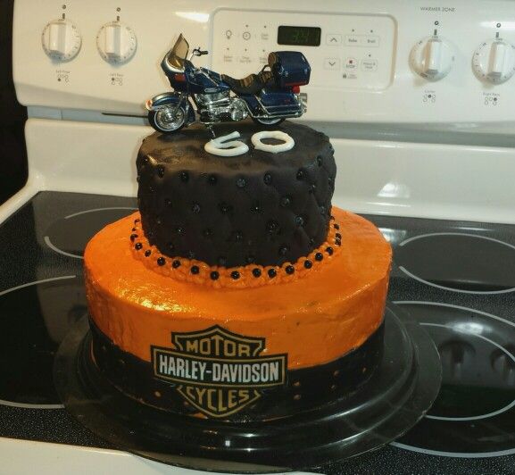 Gâteau Harley Davidson pour les 60 ans de mon oncle.