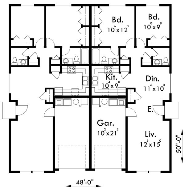 main floor plan for d 449 duplex house plans one story duplex house plans duplex house plans for narrow lots d 449 narrow lot floorplans pinterest - Narrow Duplex House Plans main floor plan for d 449 duplex house plans one story duplex house plans duplex house plans for narrow lots d 449 narrow lot floorplans pinterest - Narrow Duplex House Plans