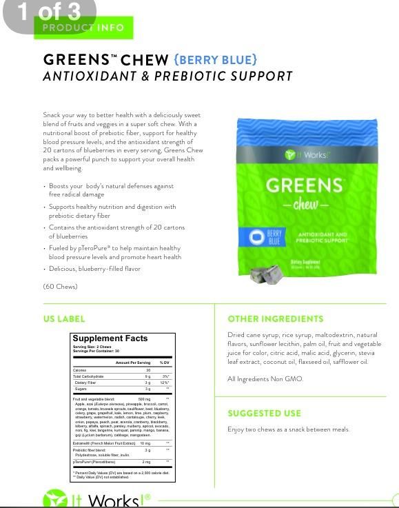 52 best it works products images on pinterest it works body wraps it works green chews ingredients