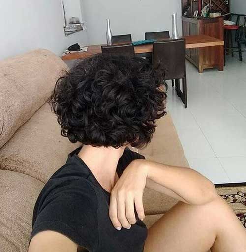 Massage dark haired shorts curly