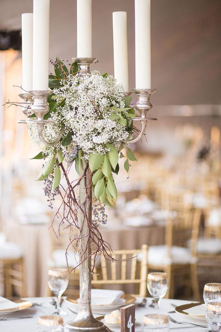 195 Best Centerpieces Images On Pinterest Wedding Ideas Table 15 Candelabra Fl Centerpieces