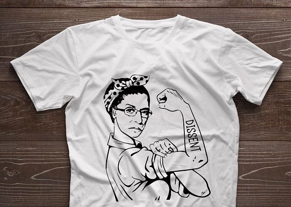 RBG Notorious Ruth Bader Ginsburg Tshirt for Women I Dissent Womens T Shirts