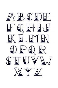 pretty block letters