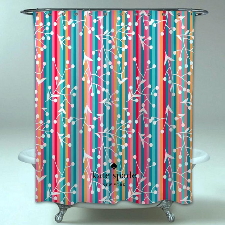 #showercurtain explore Pinterest Kate Spade Floral Colorfull Surface Beautiful Waterproof Shower Curtain <a class=