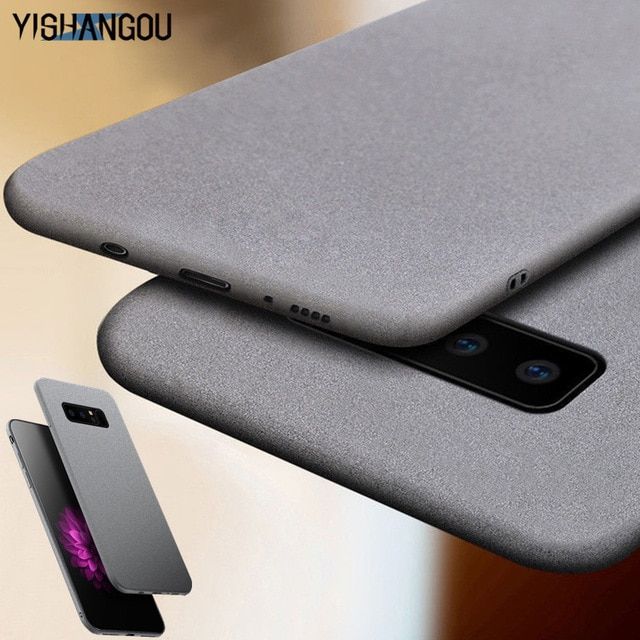 Yishangou Luxury Sandstone Matte Soft Phone Case For Samsung Galaxy S10 Lite S9 Plus Note9 A7 A9 2018 A6 A6s A9s Samsung Pattern Phone Case Android Phone Cases