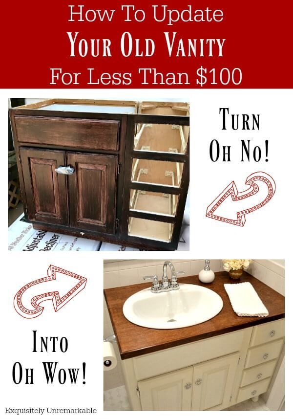 Totally Transformed Updating An Old Bathroom Vanity - How To Fix Your Bathroom Vanity Totally Transformed Updating An Old Bathroom Vanity - How To Fix Your Bathroom Vanity