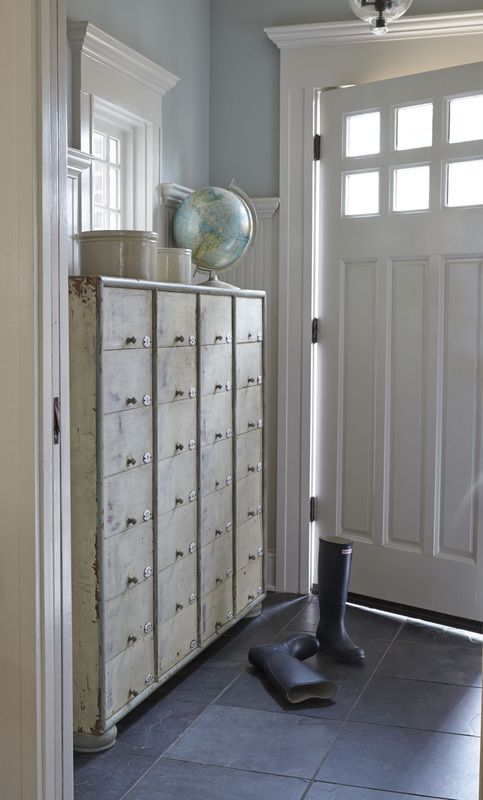 Entryway Gorgeous Craftsman Door Trim Work And Cool Vintage Metal Entryway Gorgeous Craftsman Door Trim Work And Cool Vintage Metal Lockers For A Mudroom Dream Home Lake Cottage Entry Hallway