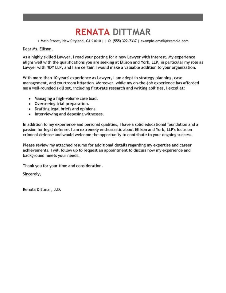 Do you know how to write a strong cover letter? It’s okay, most jobseekers don’t. View hundreds of law cover letter examples to learn.