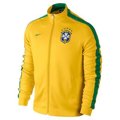 NEW Nike MEN'S Brazil Soccer CBF Team Track Jacket N98 589852-703 ...