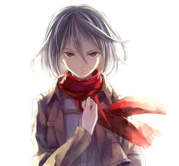 Attack on Titan Mikasa Ackermann Shingeki no Kyojin Armin Arlert Cosplay Scarf