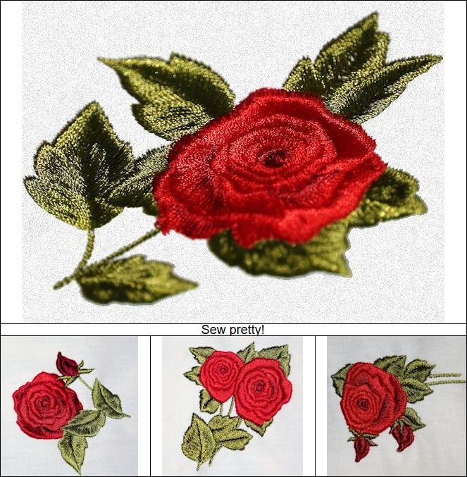 Machine Embroidery Design Roses And Carnations Machine Embroidery Design Roses And Carnations