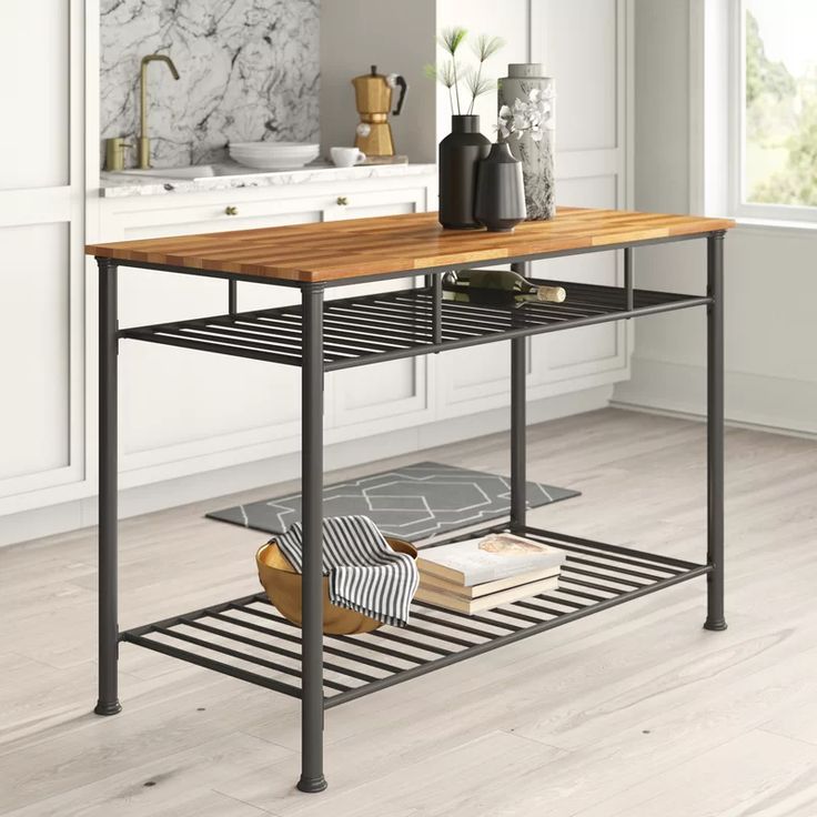 Mercury Row Tania Prep Table With Wood Top Reviews Wayfair Küche Kaufen Küchenstil Mit Insel Mercury Row Tania Prep Table With Wood, Food Prep Table Top
