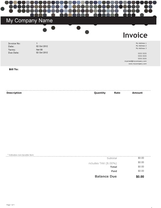 granite invoice template free invoice template landscaping billing software