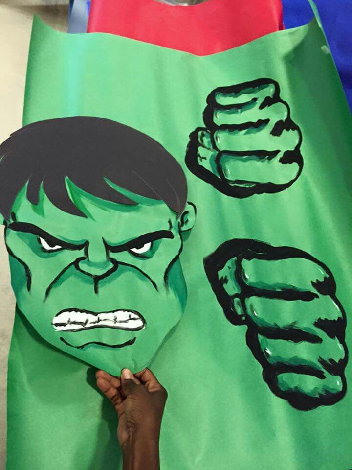 This is INCREDIBLE ART! BER - by Natalie Dupree - hulk cutout for board