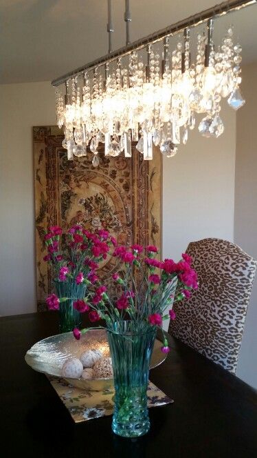 Dining Room Z Gallery Linear Strand Crystal Chandelier As The Focal Point Higgins Residence Dining Room Z Gallery Linear Strand Crystal Chandelier As The Focal Point Higgins Residence