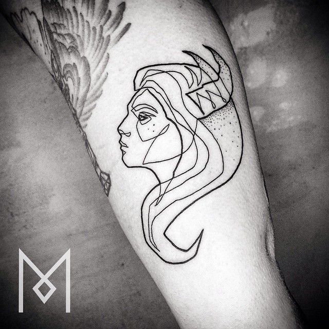 Single line tattoo berlin