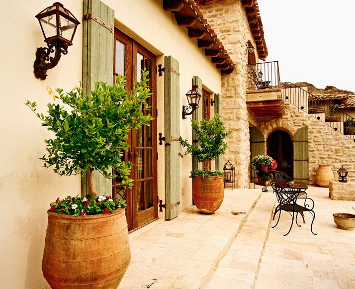 Mediterranean Tuscan Home House Exterior Mediterranean Tuscan Home House Exterior