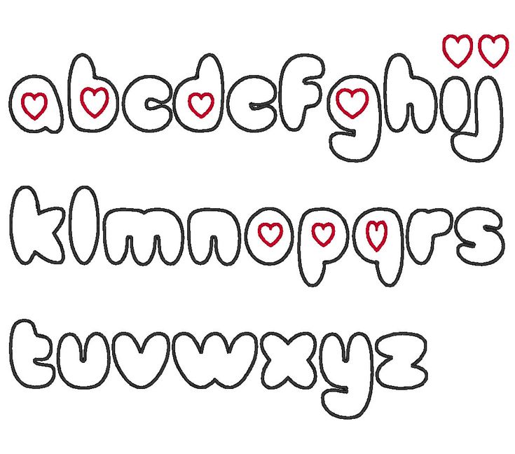 bubble letter fonts