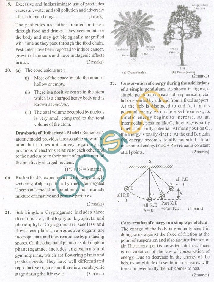 CBSE Solved Sample Papers for Class 9 Science SA2 - Set A - sample paper CBSE Solved Sample Papers for Class 9 Science SA2 - Set A - sample paper