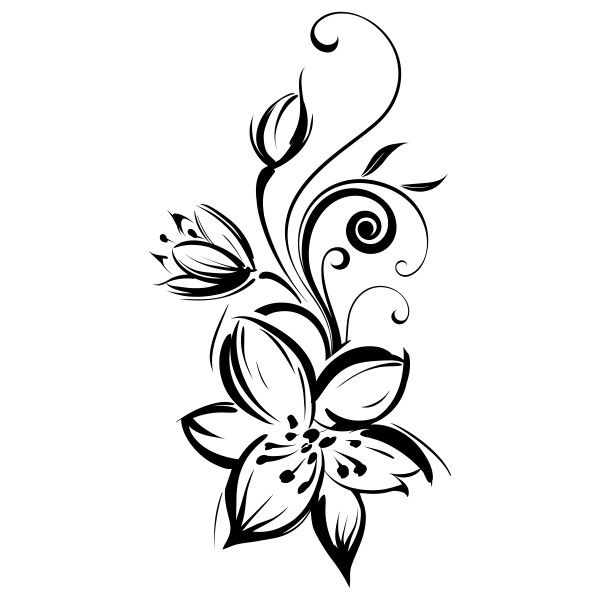 modèle tatouage Fleur de monoi , 327741