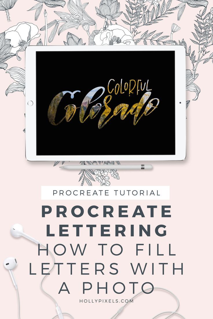 How To Fill Letters With A Photo In Procreate Ipad Lettering Procreate Lettering Lettering Tutorial