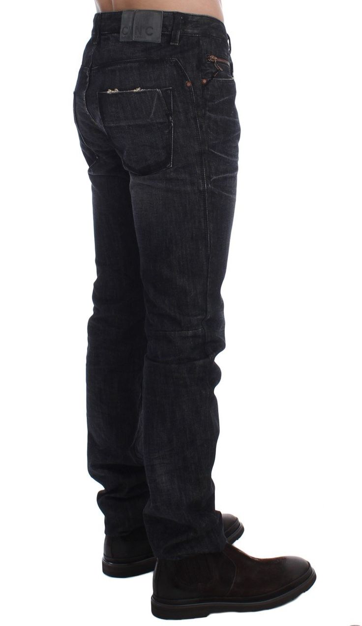 gray denim pants