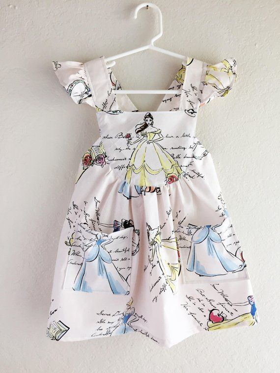 New Disney Princess Costumes Kids Girls Toddler Mesh Sleeveless Summer Dress