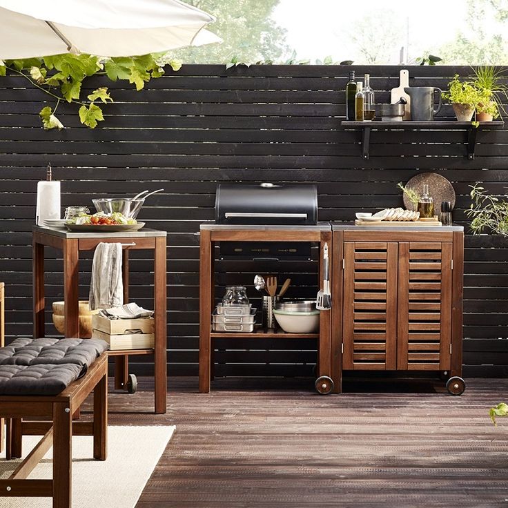 Cocina Exterior Cómo Crear La Mejor Al Aire Libre Small Outdoor Kitchens Simple Kitchen Island Outdoor Kitchens, Outdoor Kitchen Units Ikea