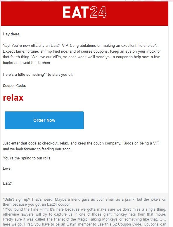 Coupon code for eat24