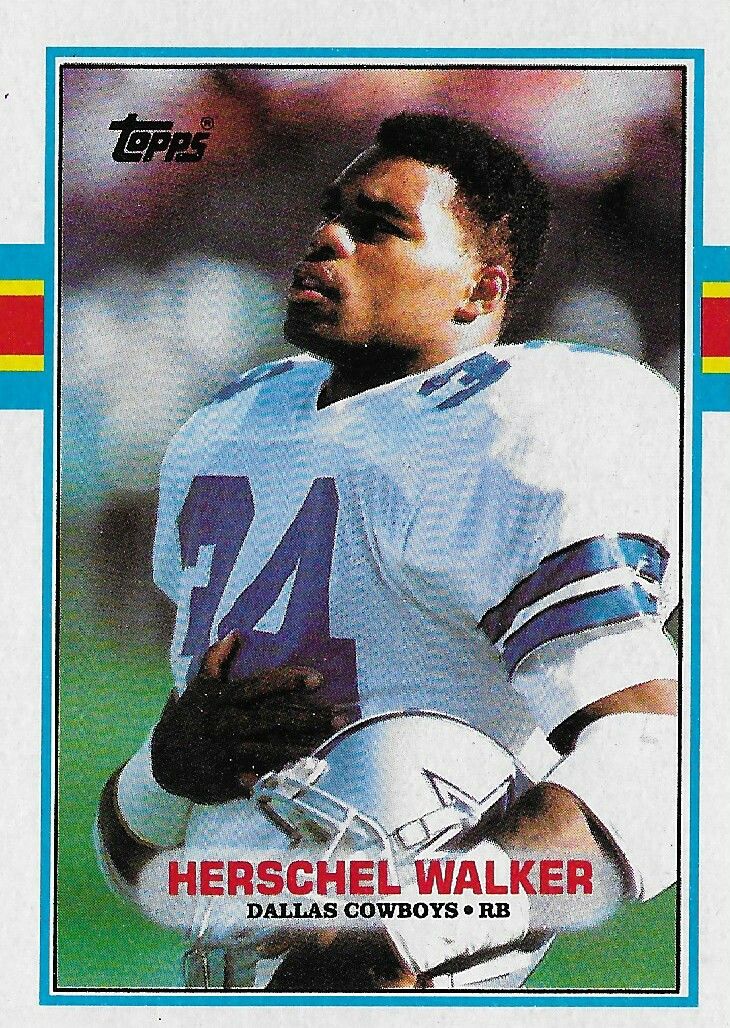 1989 Topps Herschel Walker Football cards, Sports cards, Nfl football