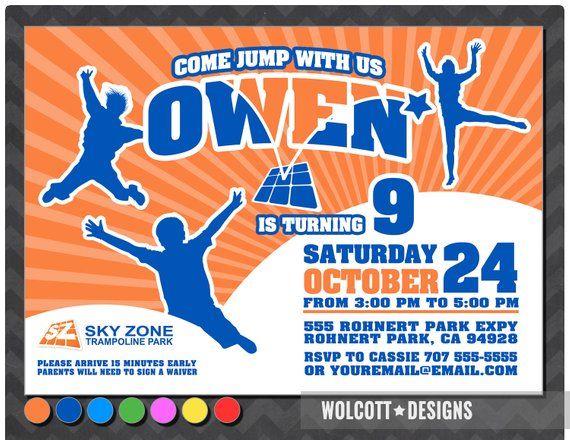 Trampoline social gathering invitation , soar residence invitation graphic regarding Skyzone Printable Waiver referred to as Trampoline celebration invitation , leap household invitation