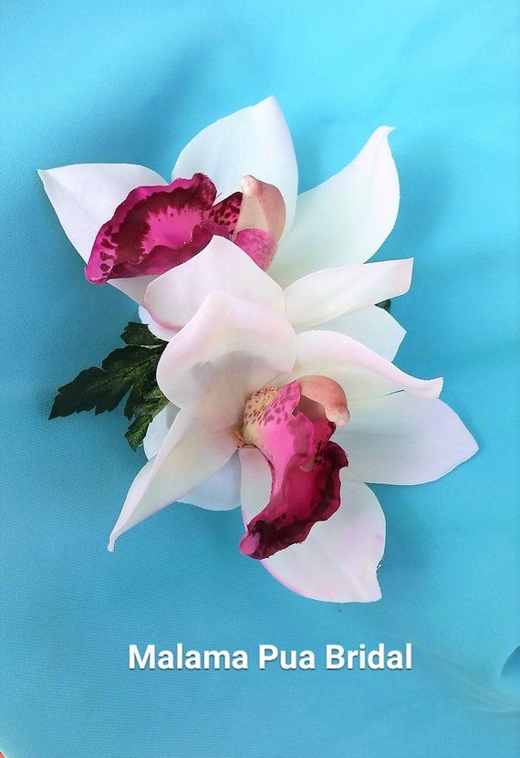 Tropical Hair Clip Bridal Head Piece Silk Orchid Hair Etsy Orchid Hair Accessories Flowers In Hair Orchid Hair Piece