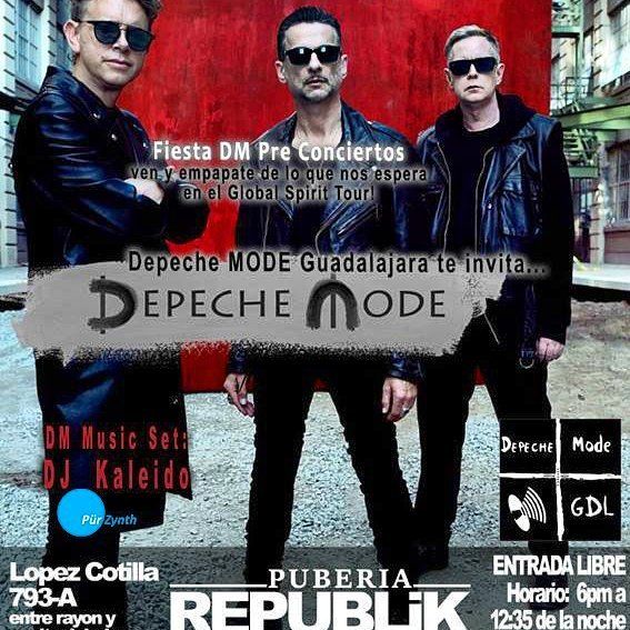As Every Year Dj Kaleido From Pür Zynth Will Be In The Mix At Depeche Mode S Biggest Party Of The Year In Republikgdl Guadalajara Mx In 2020 Depeche Mode Concert Dj