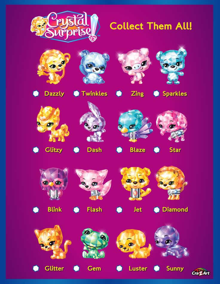 Cra-Z-Art Random Color Pet! Diamond Lucky Pet Figure Crystal Surprise Cra-Z-Art Random Color Pet! Diamond Lucky Pet Figure Crystal Surprise