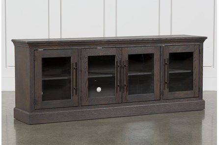Tv Stands And Consoles To Fit Your Home Decor With Filters Applied Living Spaces Stand Glass Doors Tv Stands And Consoles To Fit Your, Tv Component Cabinet With Glass Doors