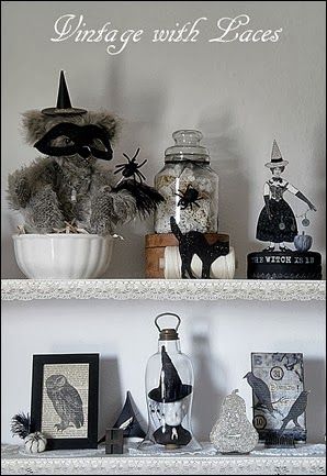 black and white halloween