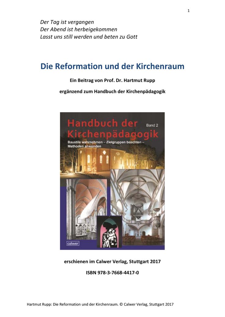 Kirchenraum kennenlernen