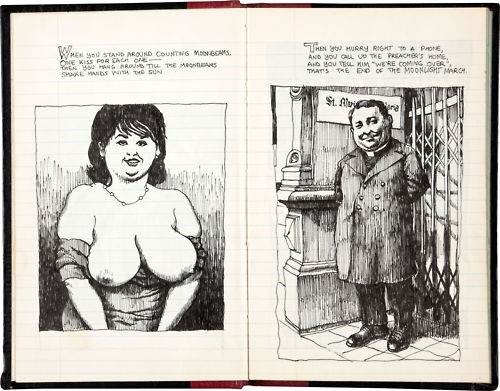 100 best alela felicita images on pinterest altered book art art robert crumb original art sketchbook c 1964 the moonlight march