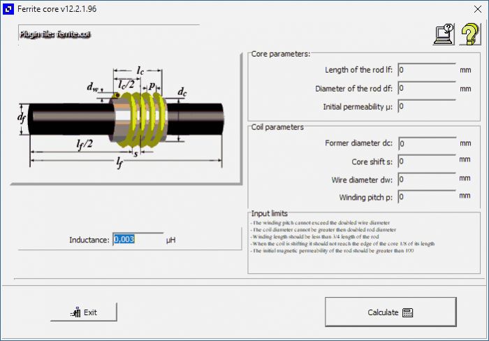 ferrite core inductor coil calculator ferrite core inductor coil calculator