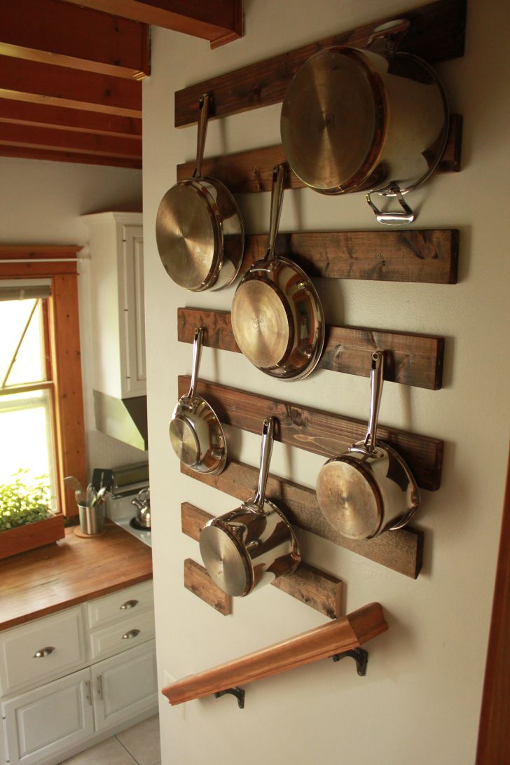 Best 25 Pot Rack Hanging Ideas Only On Pinterest Hanging Pots And Pans Nice Way To Protect The Wall From Banging Against