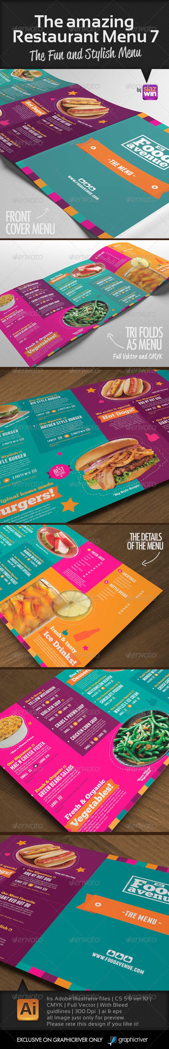 fun menu templates